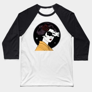 Starry Veil Geisha Baseball T-Shirt